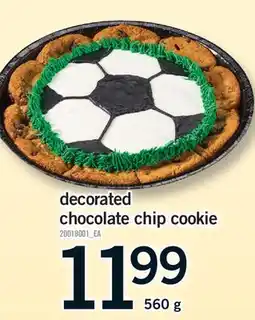 Fortinos DECORATED CHOCOLATE CHIP COOKIE offer