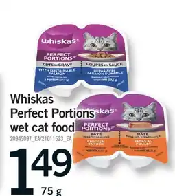 Fortinos WHISKAS PERFECT PORTIONS WET CAT FOOD offer