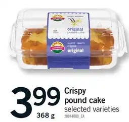 Fortinos CRISPY POUND CAKE offer