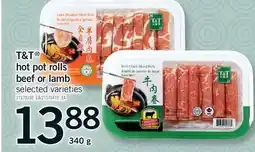 Fortinos T&T HOT POT ROLLS BEEF OR LAMB offer