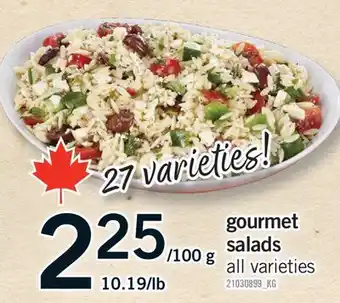 Fortinos GOURMET SALADS offer