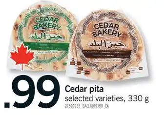 Fortinos CEDAR PITA offer