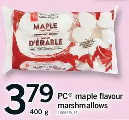 Fortinos PC MAPLE FLAVOUR MARSHMALLOWS offer