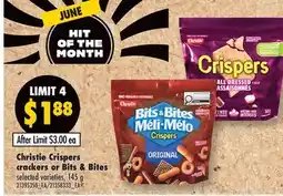Fortinos CHRISTIE CRISPERS CRACKERS OR BITS & BITES offer