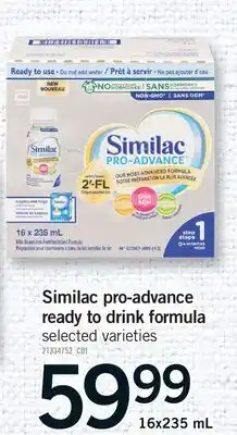 Fortinos SIMILAC PRO-ADVANCE READY TO DRINK FORMULA offer