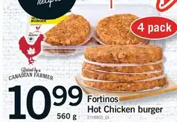 Fortinos FORTINOS HOT CHICKEN BURGER offer