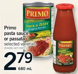 Fortinos PRIMO PASTA SAUCE OR PASSATA offer