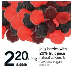 Fortinos JELLY BERRIES WITH 20% FRUIT JUICE offer