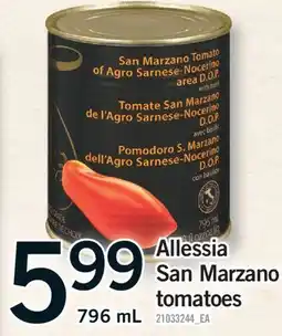Fortinos ALLESSIA SAN MARZANO TOMATOES offer