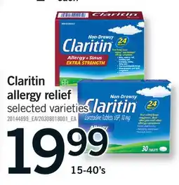 Fortinos CLARITIN ALLERGY RELIEF, 15-40'S offer