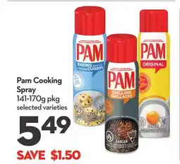 Longo's Pam Cooking Spray offer