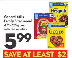 Longo's General Mills Family Size Cereal offer