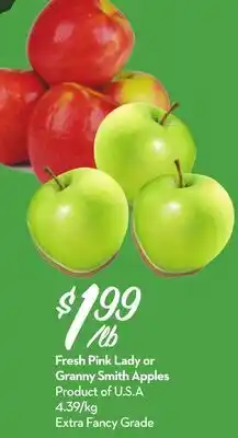 Longo's Fresh Pink Lady or Granny Smith Apples offer