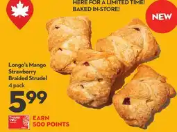 Longo's Mango Strawberry Braided Strudel offer