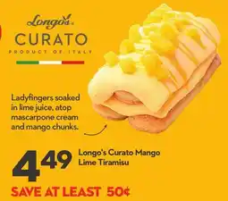 Longo's Curato Mango Lime Tiramisu offer