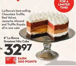 Longo's 8 La Rocca Greatest Hits Cake offer