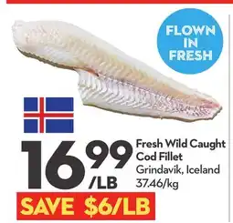 Longo's Fresh Wild Caught Cod Fillet offer