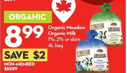 Longo's Organic Milk offer