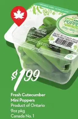 Longo's Fresh Cutecumber Mini Poppers offer