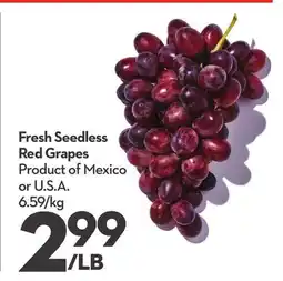 Longo's Fresh Seedless Red Grapes offer