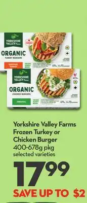 Longo's Frozen Turkey or Chicken Burger offer