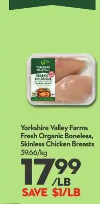 Longo's Fresh Organic Boneless, Skinless Chicken Breasts offer