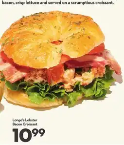 Longo's Lobster Bacon Croissant offer