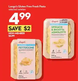 Longo's Gluten Free Fresh Pasta offer