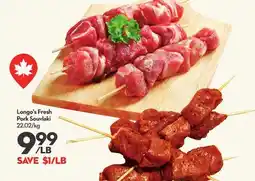 Longo's Fresh Pork Souvlaki offer