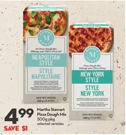 Longo's Martha Stewart Pizza Dough Mix offer