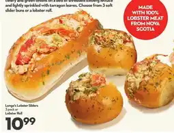Longo's Lobster Sliders offer