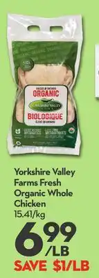 Longo's Fresh Organic Whole Chicken offer