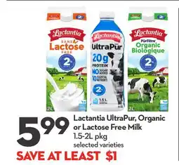 Longo's UltraPur, Organic or Lactose Free Milk offer