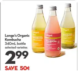 Longo's Organic Kombucha offer