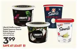 Longo's Mediterranean, Source or Source Protein Yogourt offer