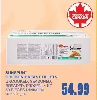 Wholesale Club CHICKEN BREAST FILLETS offer