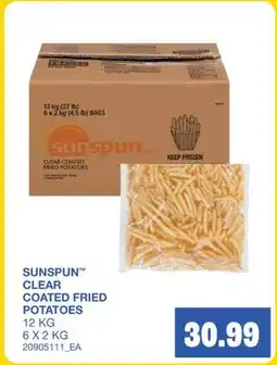 Wholesale Club SUNSPUN CLEAR COATED FRIED POTATOES, 12 KG offer