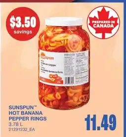 Wholesale Club HOT BANANA PEPPER RINGS offer