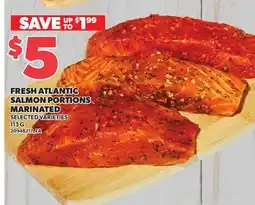 Loblaws FRESH ATLANTIC SALMON PORTIONS MARINATED offer
