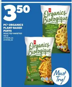 Loblaws PC ORGANICS PLANT-BASED PUFFS offer