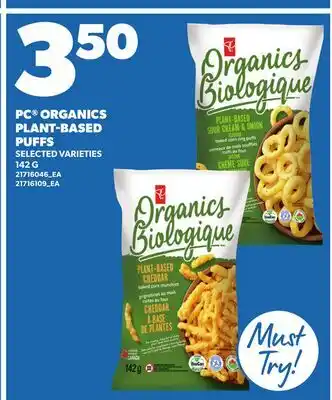 Loblaws PC ORGANICS PLANT-BASED PUFFS offer