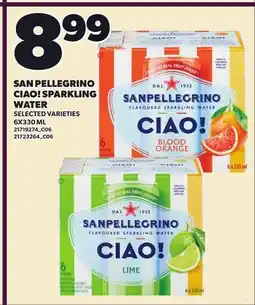 Loblaws SAN PELLEGRINO CIAO! SPARKLING WATER offer