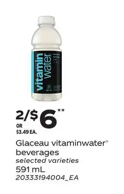 Loblaws GLACEAU VITAMINWATER BEVERAGES offer