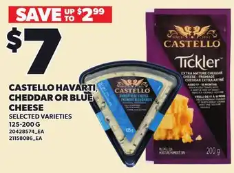 Loblaws CASTELLO HAVARTI, CHEDDAR OR BLUE CHEESE offer