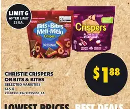 Loblaws CHRISTIE CRISPERS OR BITS & BITES offer