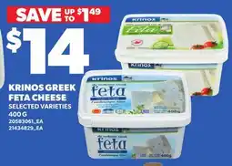 Loblaws KRINOS GREEK FETA CHEESE offer