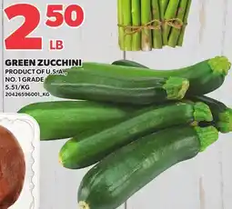 Loblaws GREEN ZUCCHINI offer