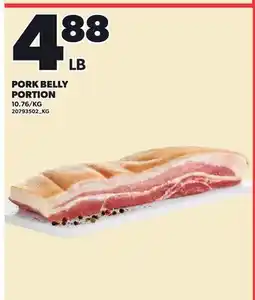 Loblaws PORK BELLY PORTION offer