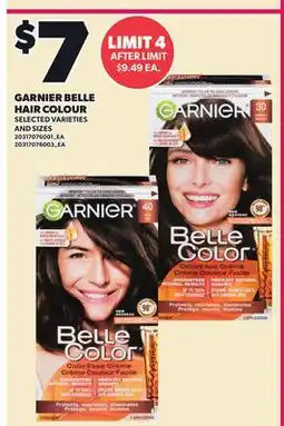 Loblaws GARNIER BELLE HAIR COLOUR offer