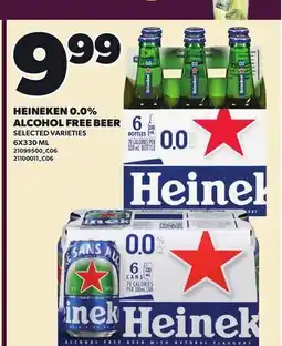 Loblaws HEINEKEN 0.0% ALCOHOL FREE BEER offer